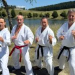 L’équipe de karaté Croissy au stage de Bernard Bilicki, 9e dan expert Fédéral à la Bourboule juillet 2025
